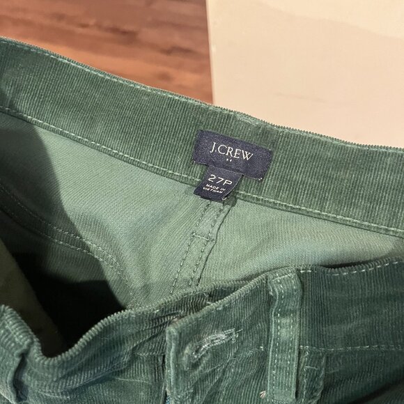 J. Crew, Emerald/Hunter Green Corduroy, slim fit pants, 27P - Picture 6 of 8